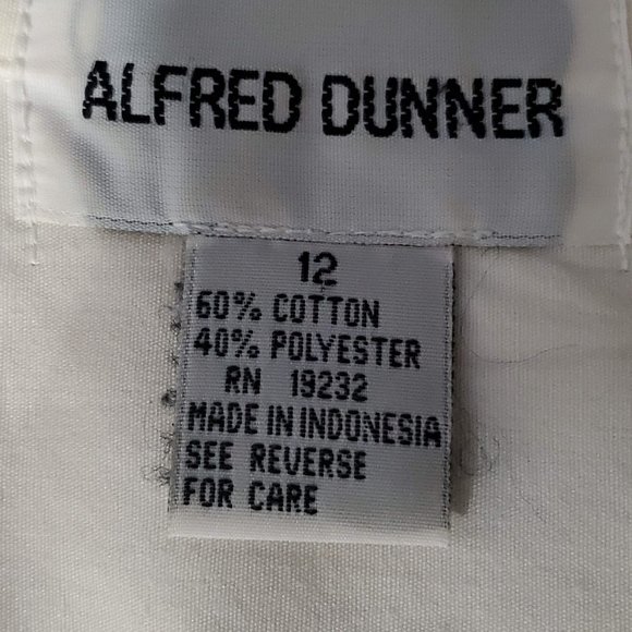 Vintage Alfred Dunner Button Down with Embroidered Collar, 12 - Picture 5 of 7